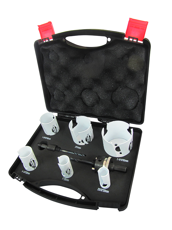 BLU-MOL TCT HOLE SAW KIT 8PCE