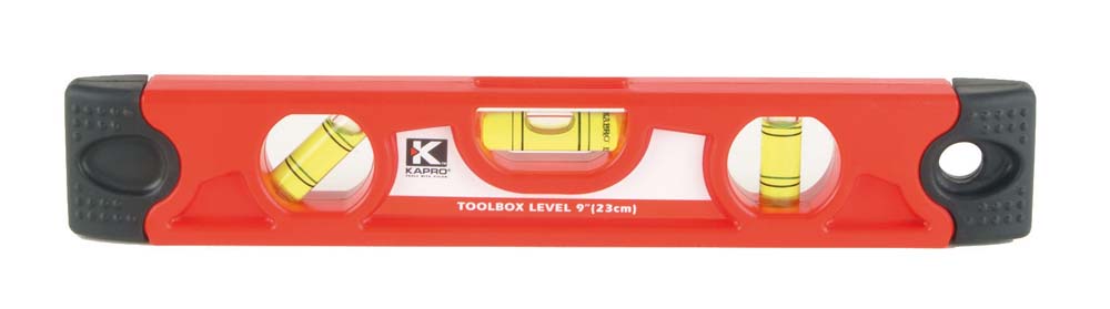 TORPEDO LEVEL 9IN RUBBER ENDCAPS