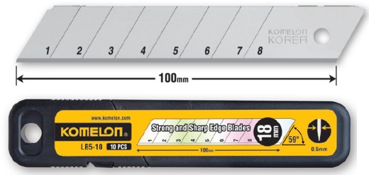 Knife Blade PKT 10 18mm